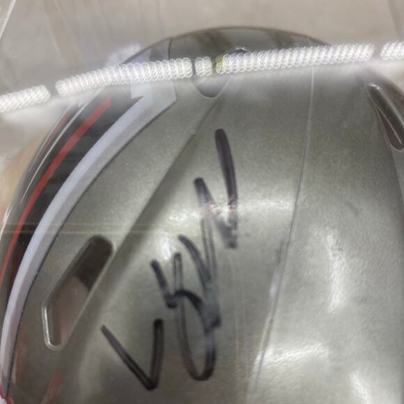 Michael Vick Autographed Atlanta Falcons Mini Helmet Flash Alternate Beckett - Picture 3 of 12